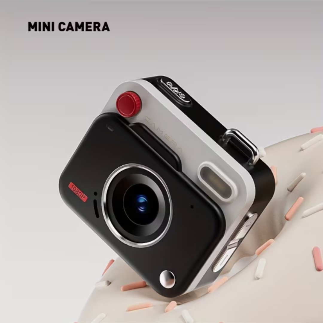 MINI CAMÉRA RÉTRO 1080P - HAUTE QUALITÉ & FORMAT ULTRA COMPACT