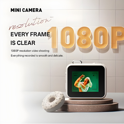 MINI CAMÉRA RÉTRO 1080P - HAUTE QUALITÉ & FORMAT ULTRA COMPACT