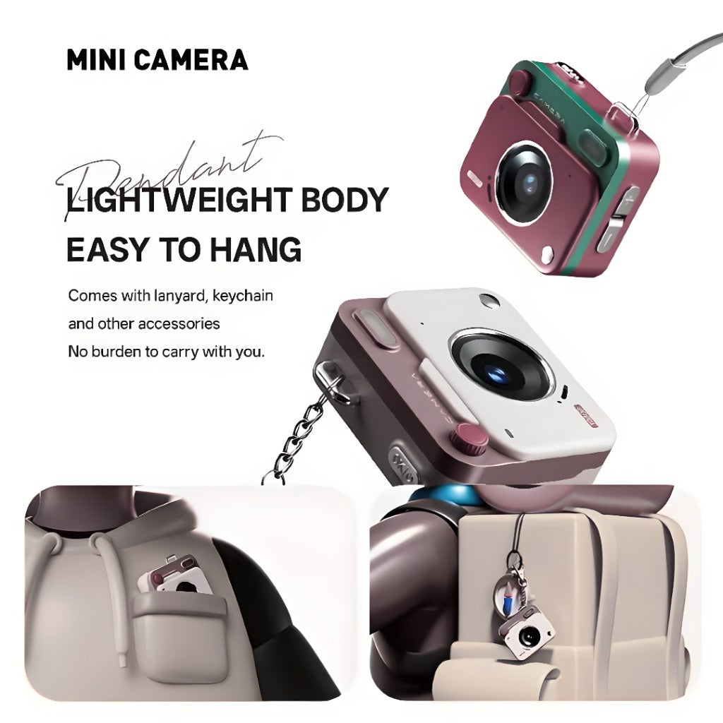 MINI CAMÉRA RÉTRO 1080P - HAUTE QUALITÉ & FORMAT ULTRA COMPACT